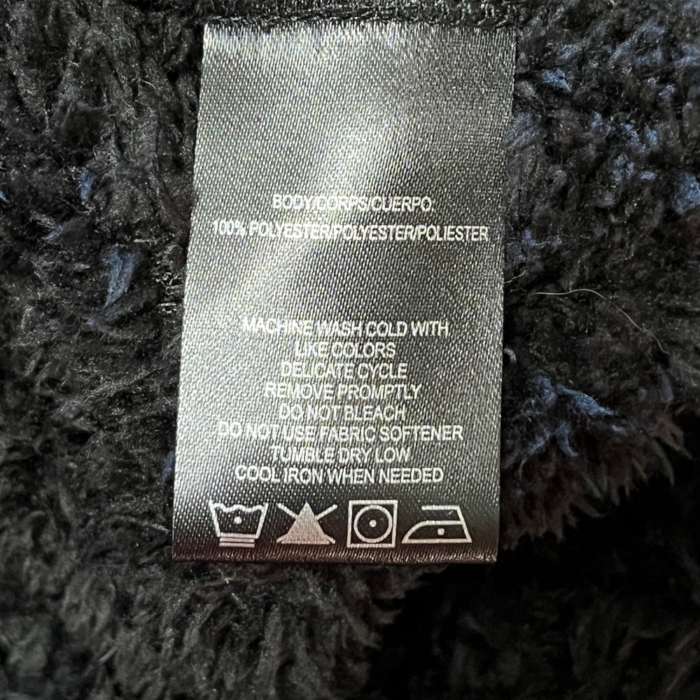 MNY‎ Marc New York Performance Women's 1X Black Sherpa Jacket Cozy Minimalist - Picture 10 of 10
